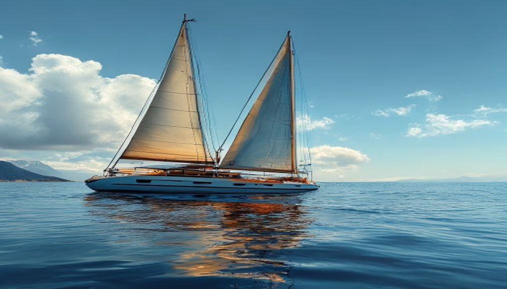 Sailing yacht 50m carbon mast em fotografia editorial de luxo