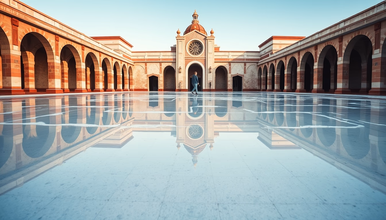 salar de uyuni reflection in editorial style