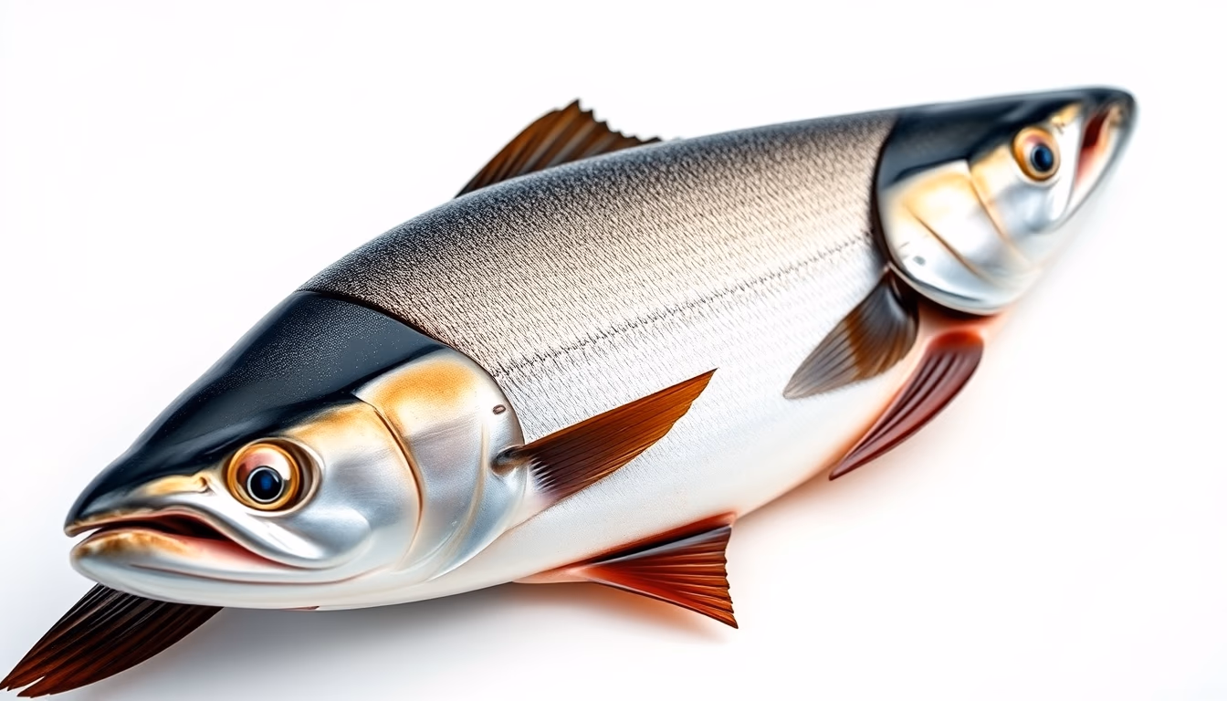 salmon farm offshore in editorial style