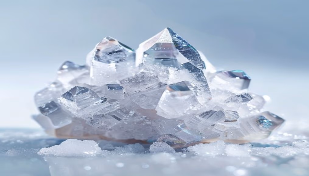 salt crystal macro in editorial style