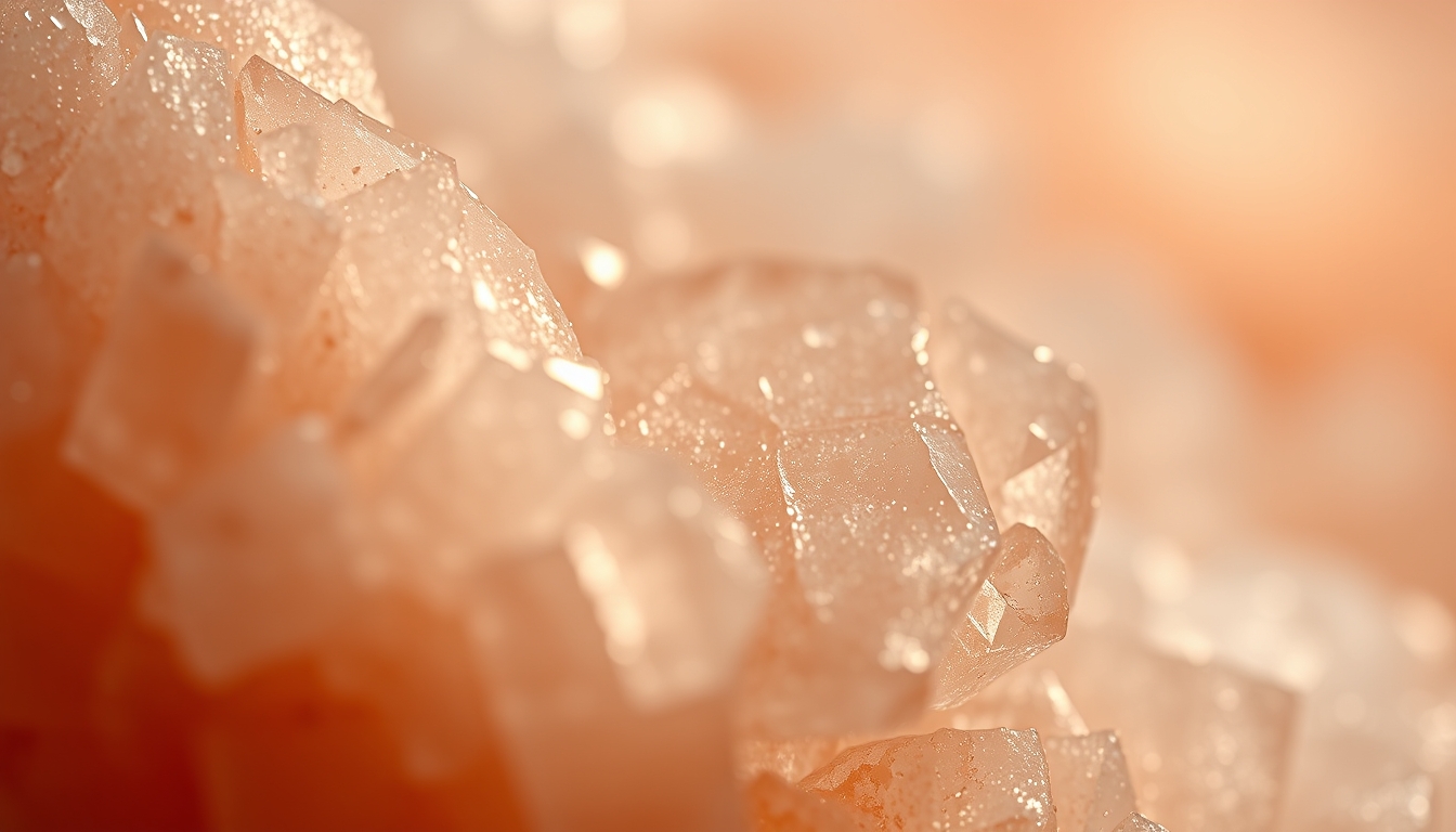 salt crystal macro in editorial style