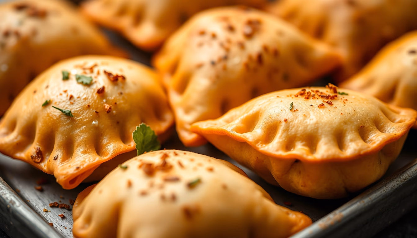 samosas spiced in editorial style