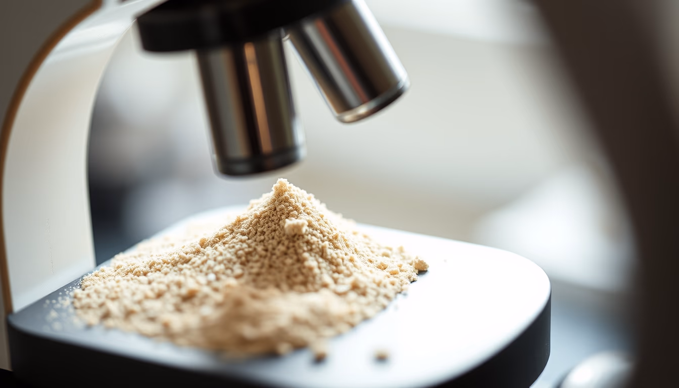 sandgrain microscope closeup in editorial style