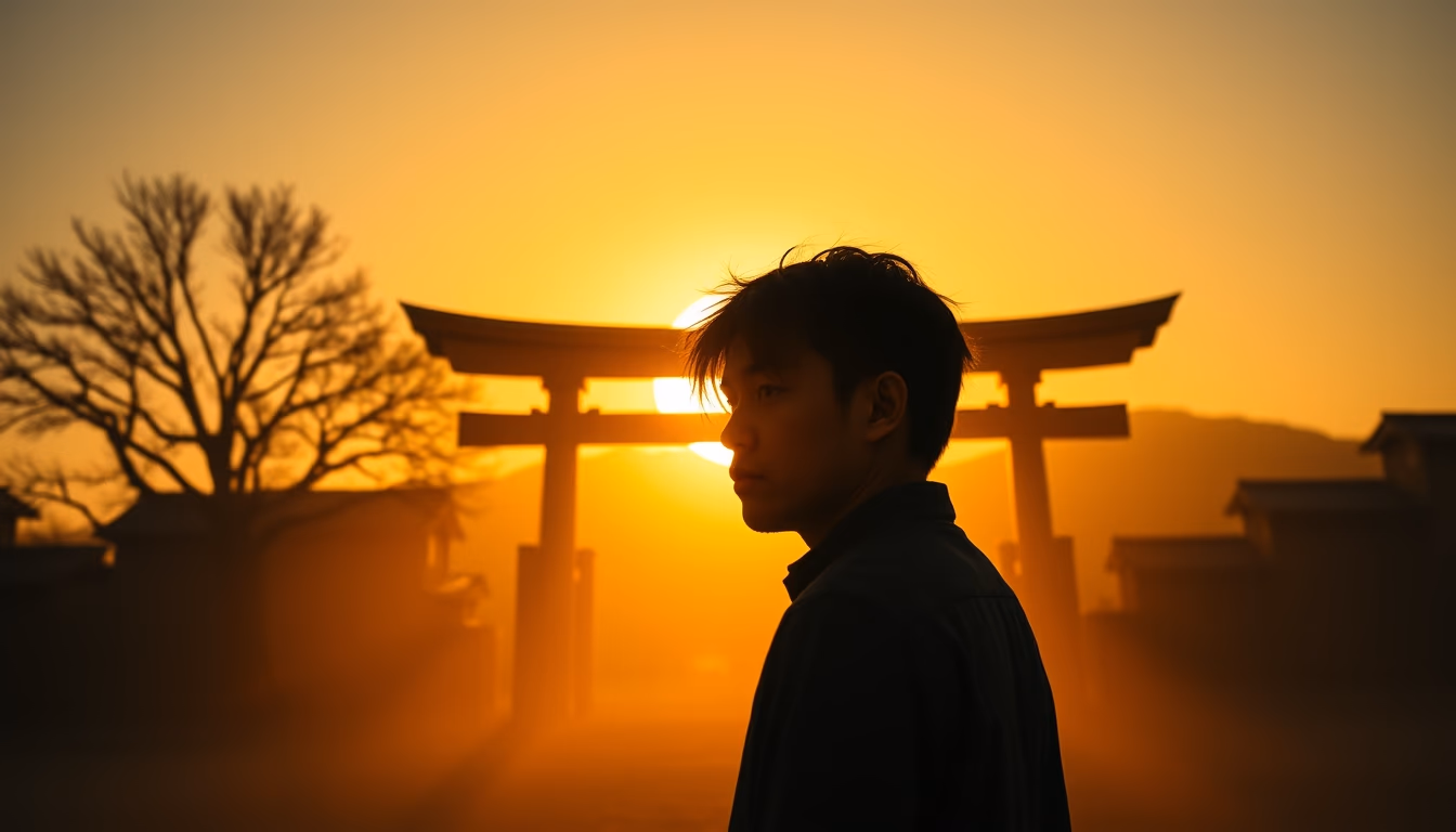 satoshi nakamoto silhouette mystery in editorial style