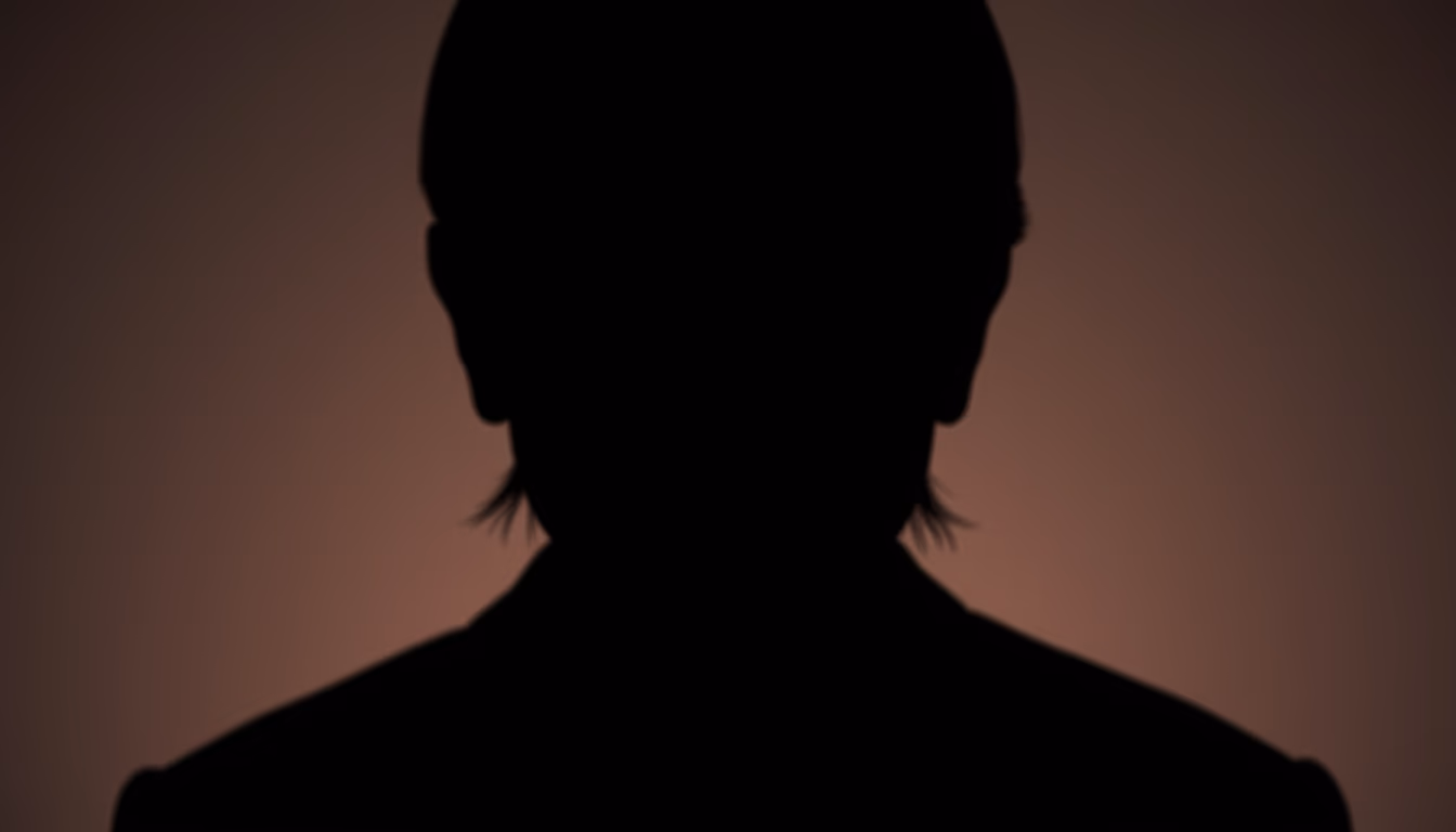 satoshi nakamoto silhouette mystery in editorial style