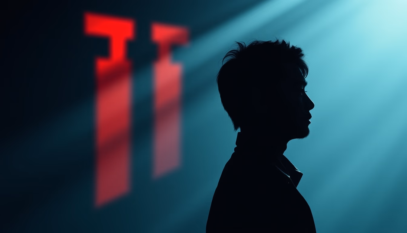 satoshi nakamoto silhouette mystery in editorial style