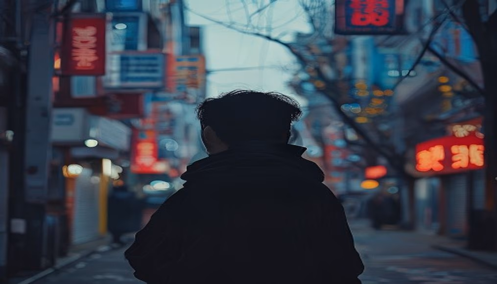 satoshi nakamoto silhouette mystery in editorial style