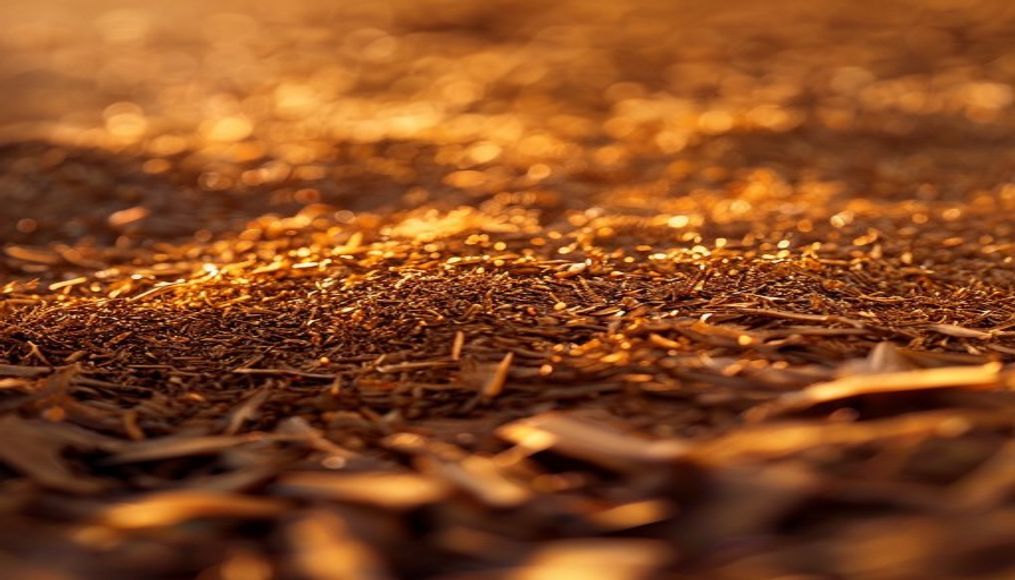 sawdust wood shavings in editorial style