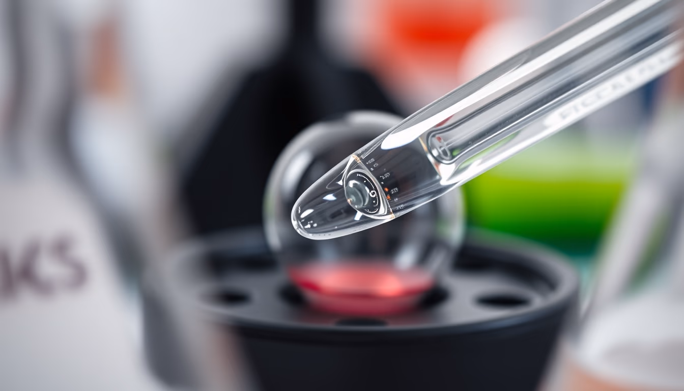 science lab equipment glassware in editorial style