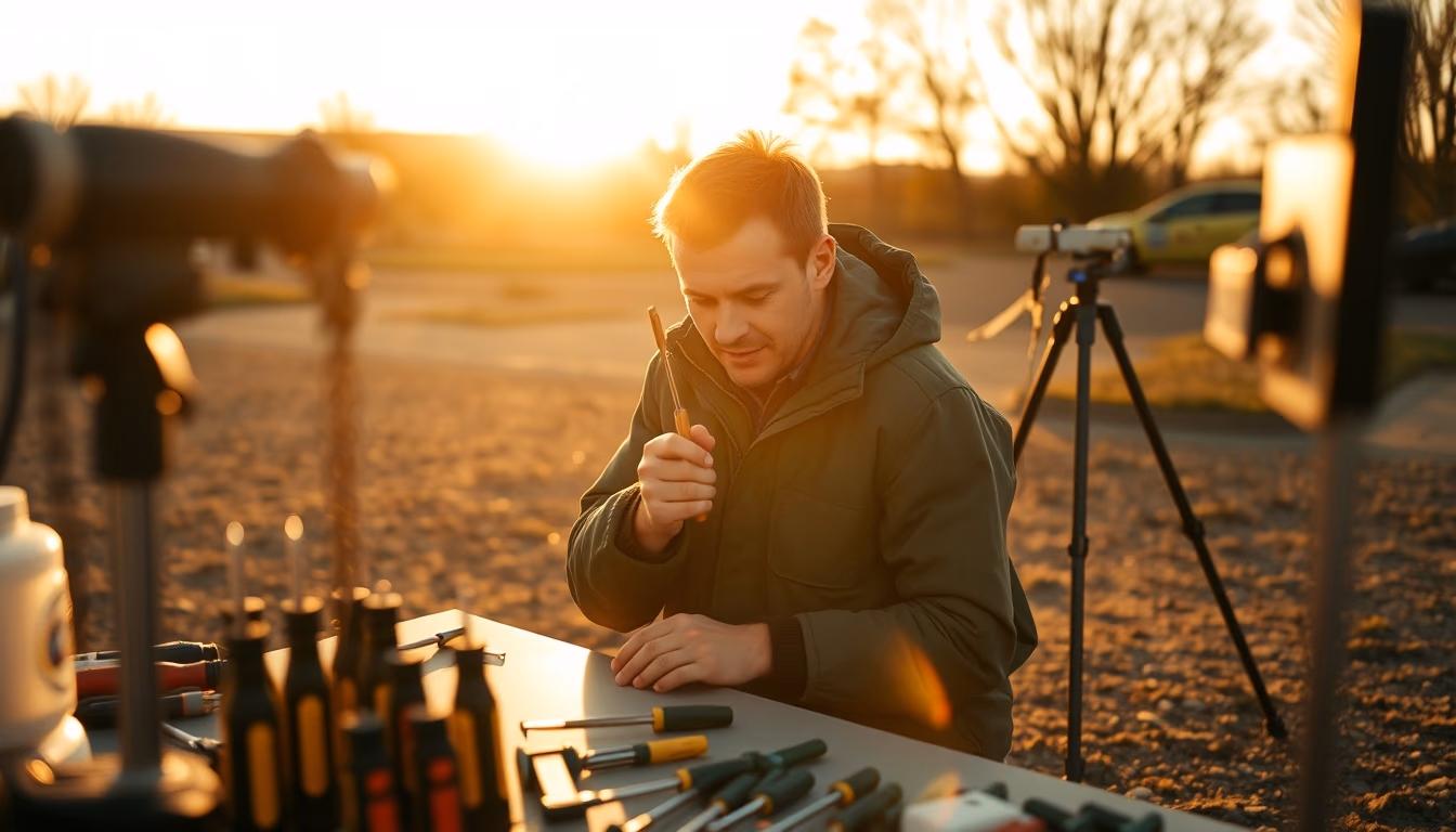 screwdriver set organized in editorial style