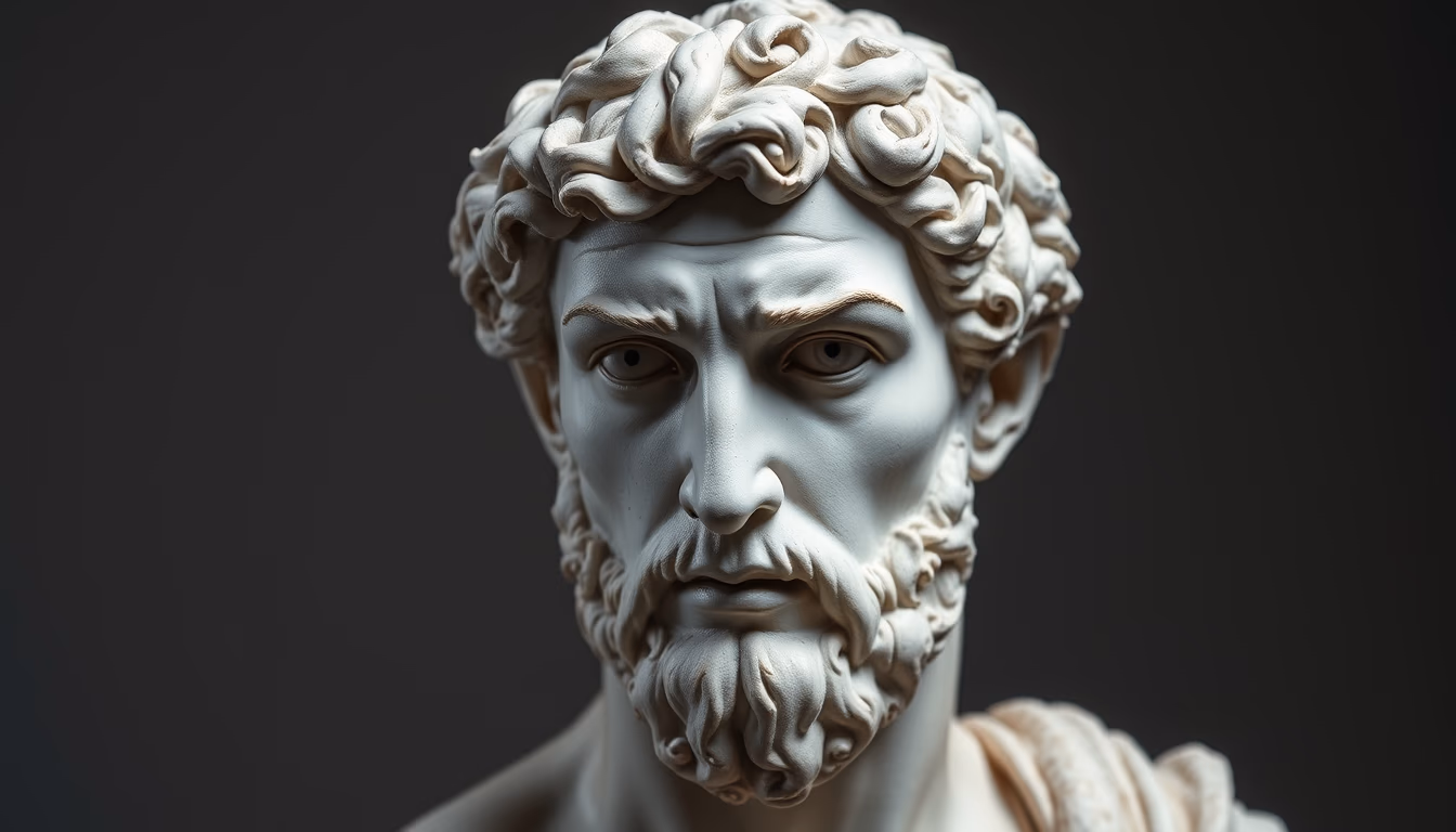 sculpture david michelangelo in editorial style