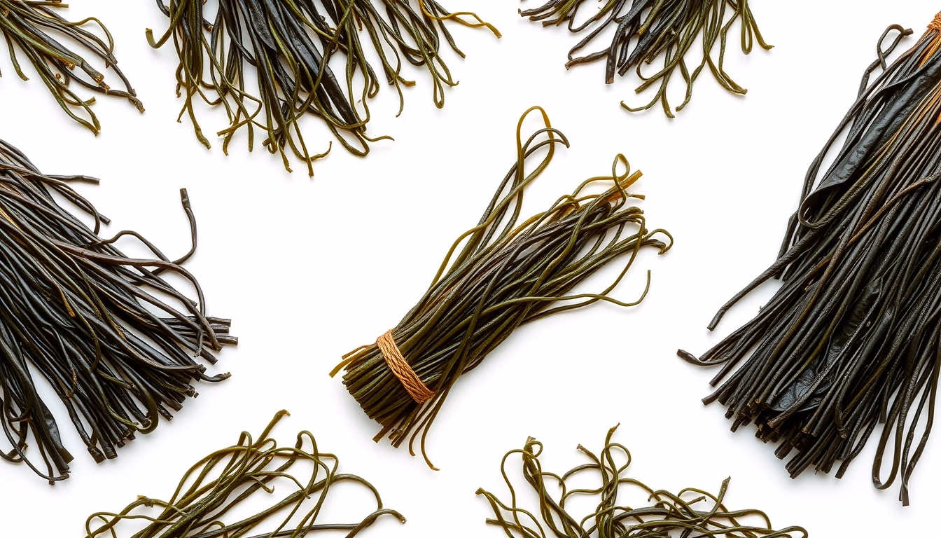 seaweed farm asian in editorial style