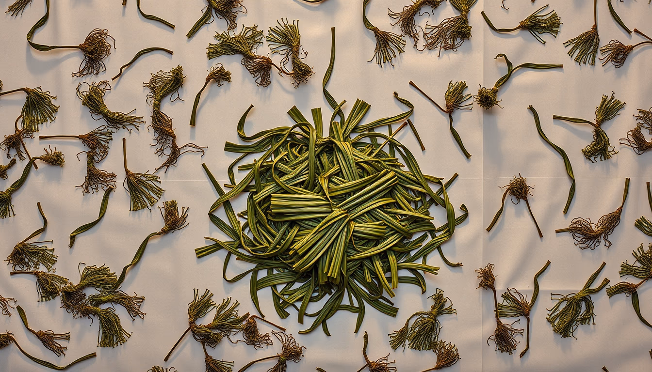 seaweed farm asian in editorial style