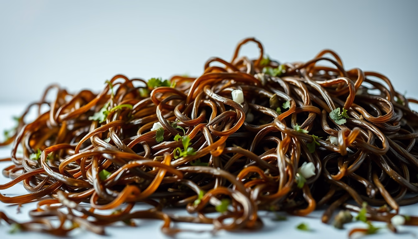 seaweed farm asian in editorial style