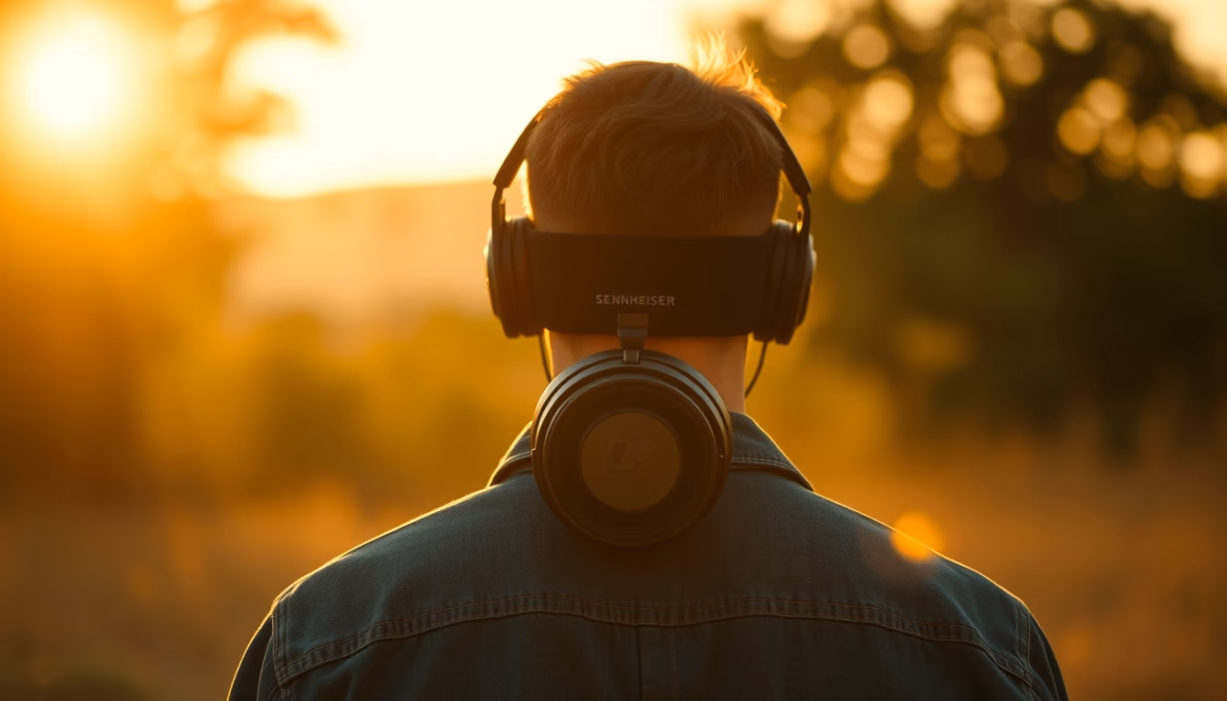 sennheiser hd open back in editorial style