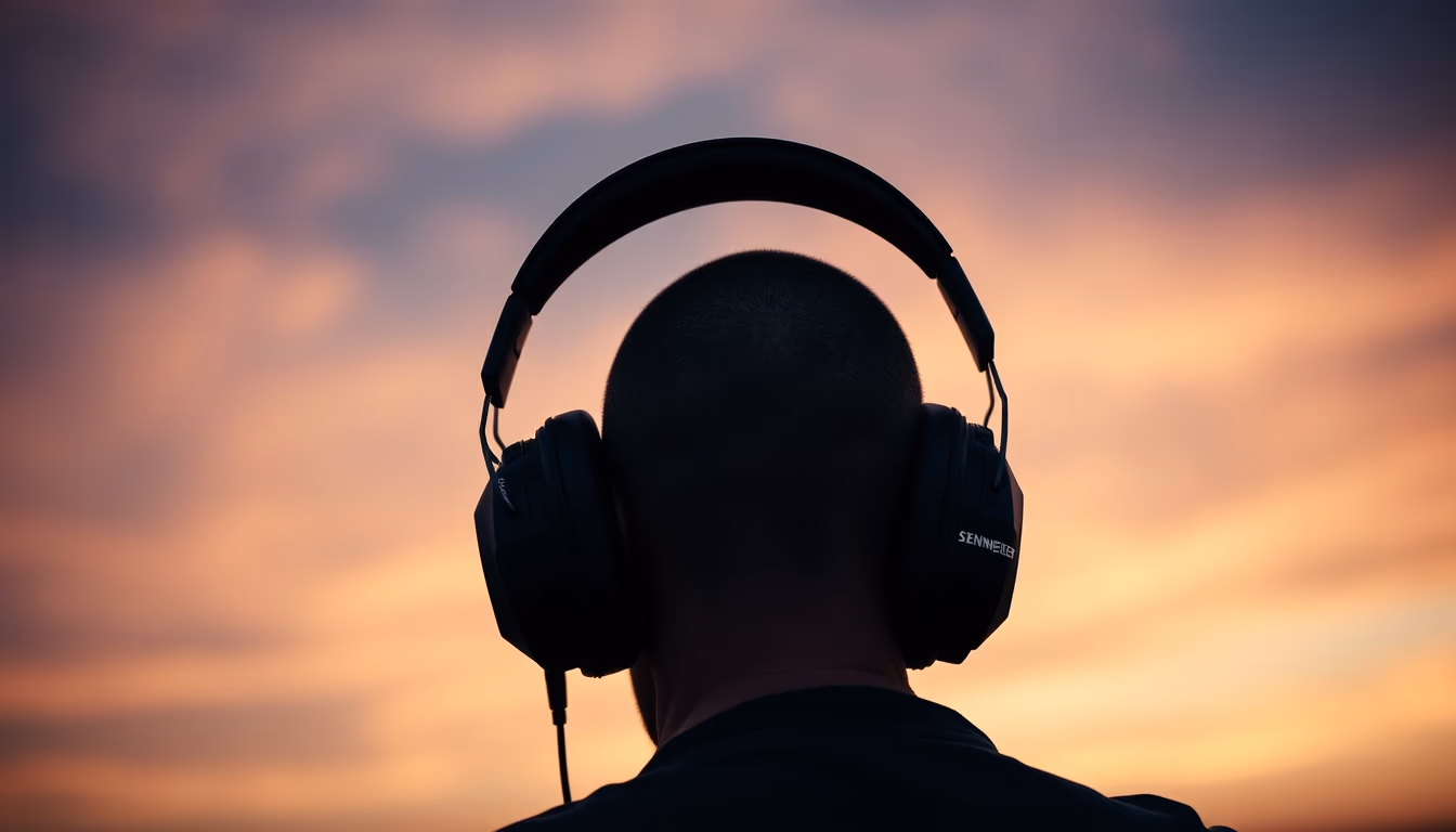 sennheiser hd open back in editorial style