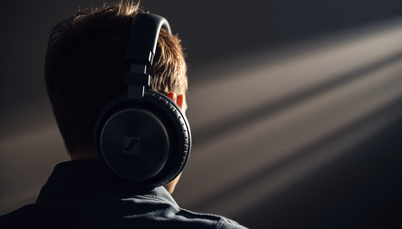 sennheiser hd open back in editorial style