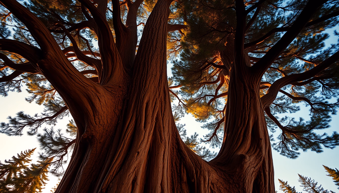 sequoia giant tree in editorial style