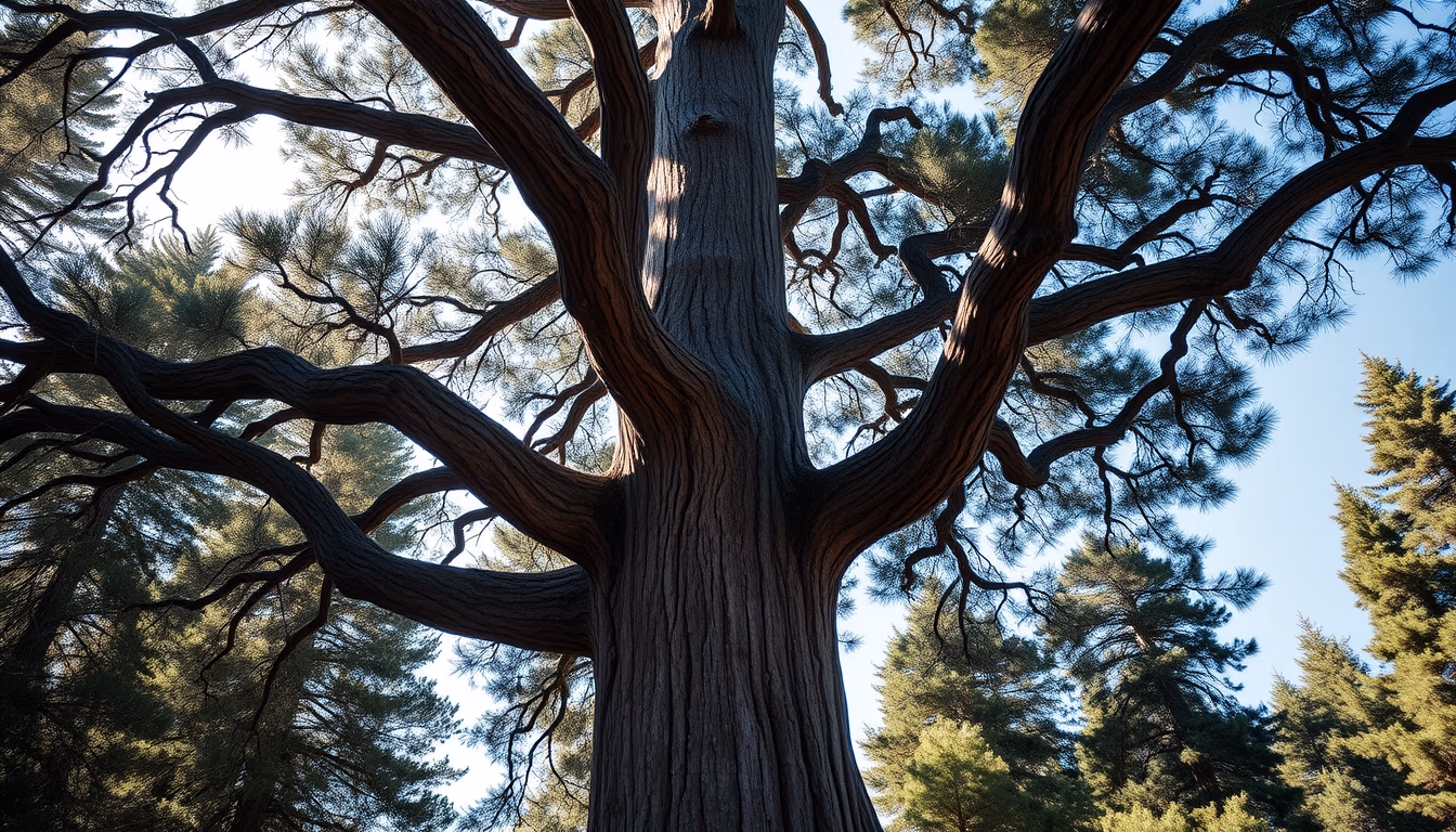 sequoia giant tree in editorial style