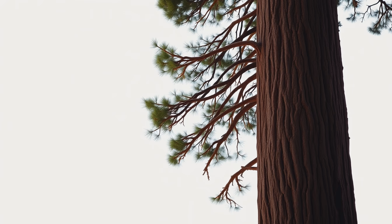 sequoia giant tree in editorial style