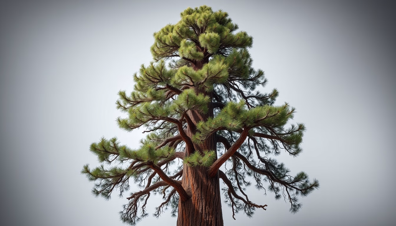 sequoia giant tree in editorial style
