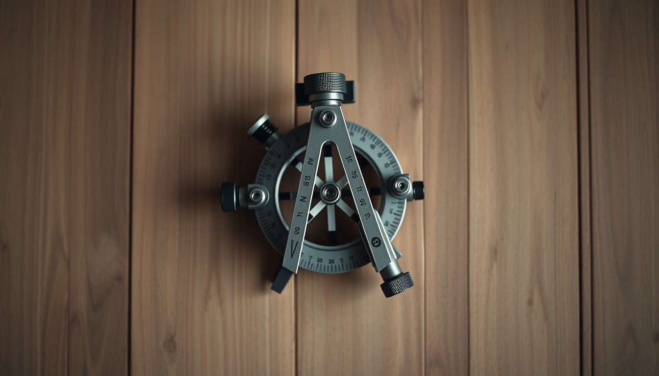sextant navigation tool in editorial style