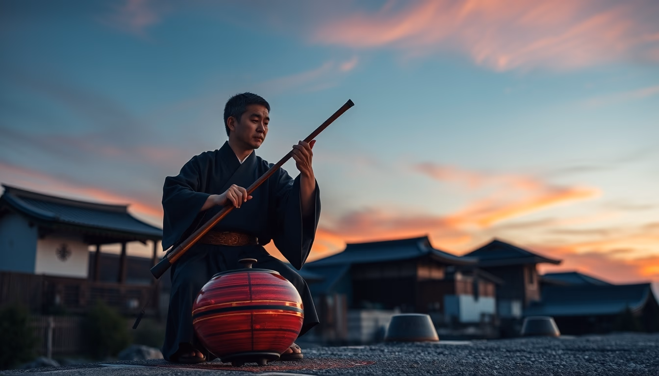 shamisen japanese in editorial style