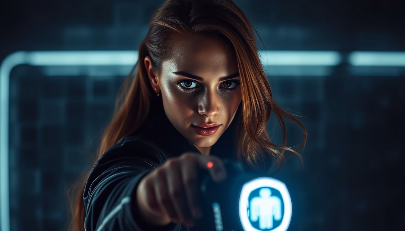 Shield digital cyber em estilo editorial