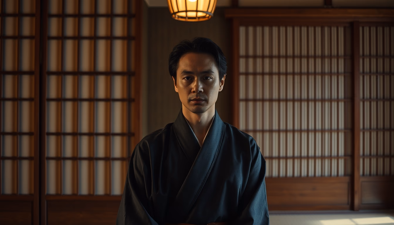 shoji screen wooden in editorial style