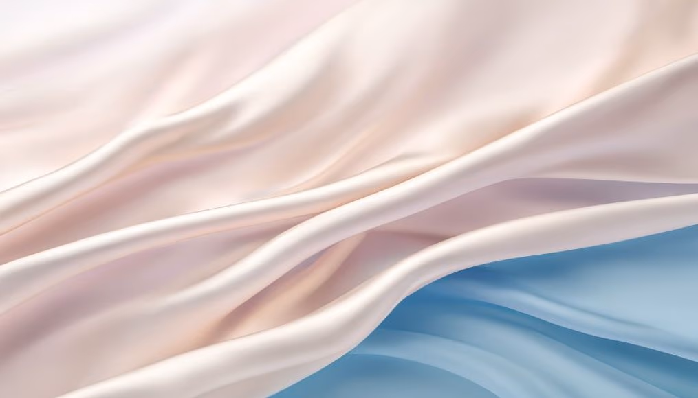 silk fabric flowing close-up in editorial style