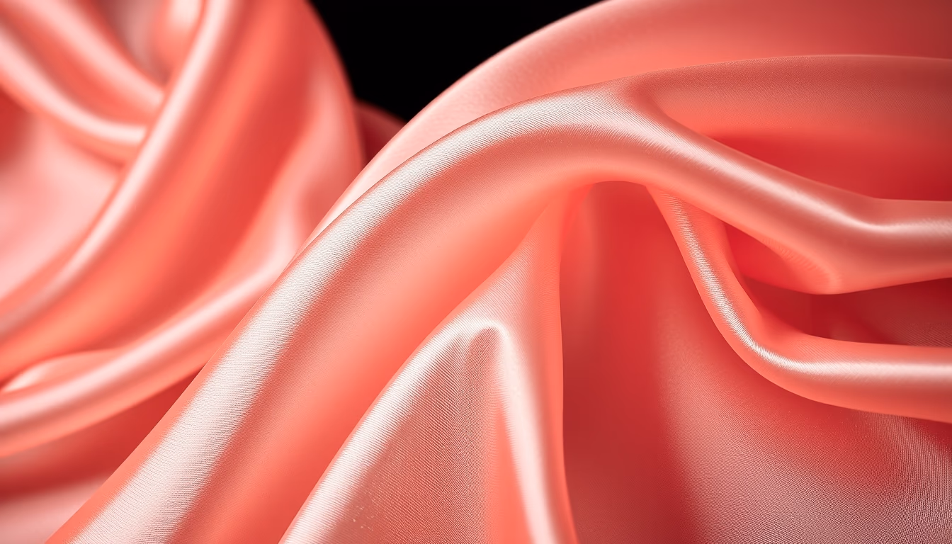 silk fabric flowing close-up in editorial style