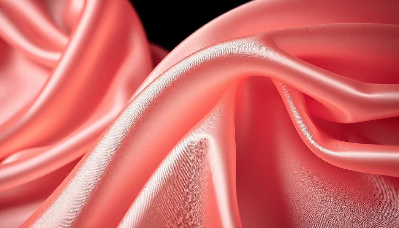 silk fabric flowing close-up in editorial style