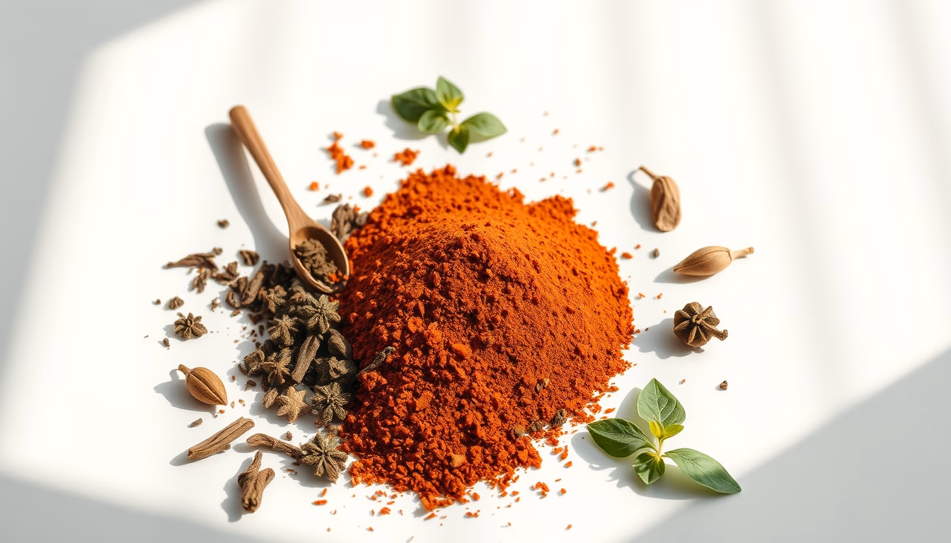 silk road spices arrayed in editorial style