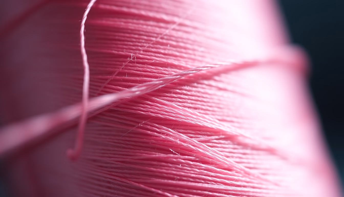 silk thread spool in editorial style