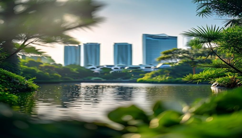 singapore gardens bay in editorial style