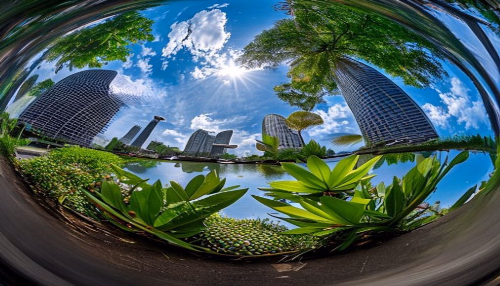 singapore gardens bay in editorial style