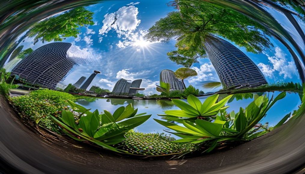 singapore gardens bay in editorial style