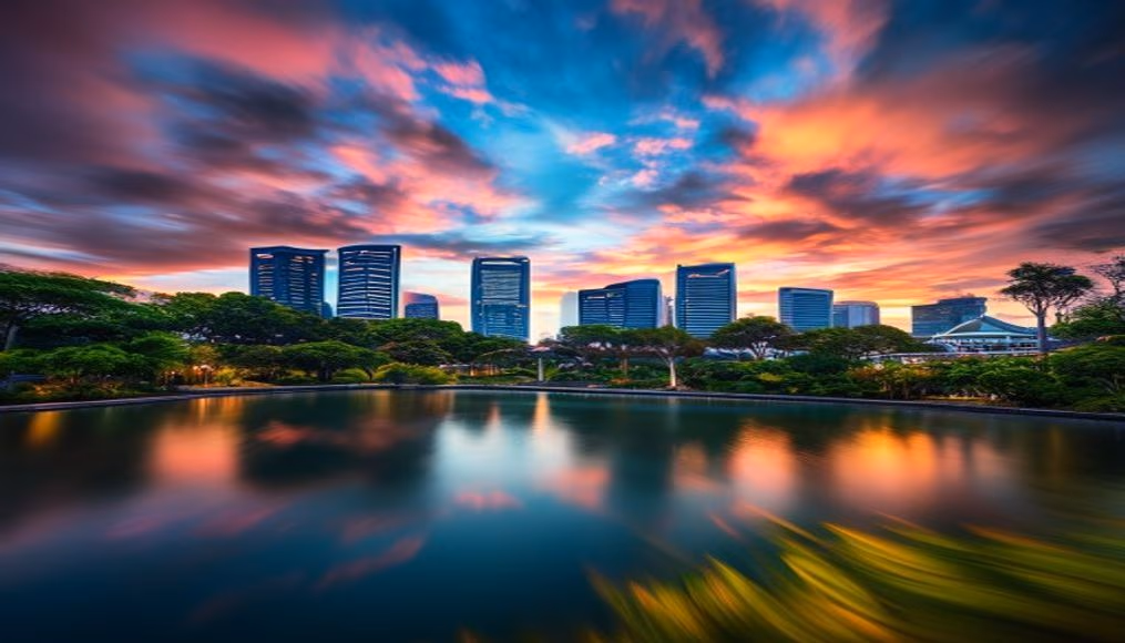 singapore gardens bay in editorial style