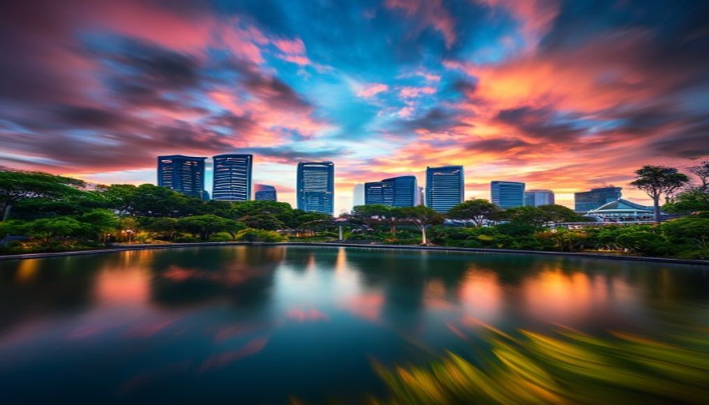 singapore gardens bay in editorial style