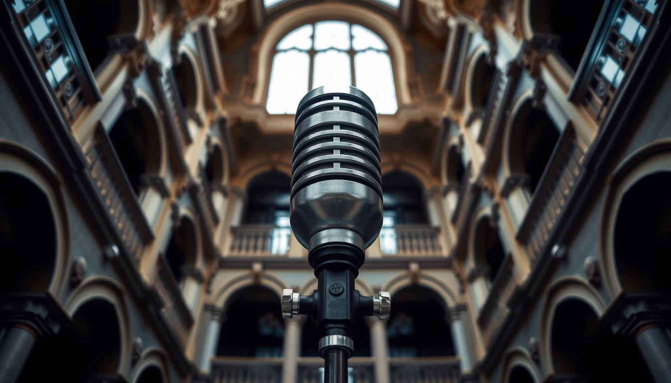 Sm58 microphone classic em estilo editorial