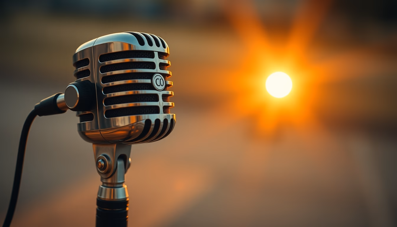 sm58 microphone classic in editorial style