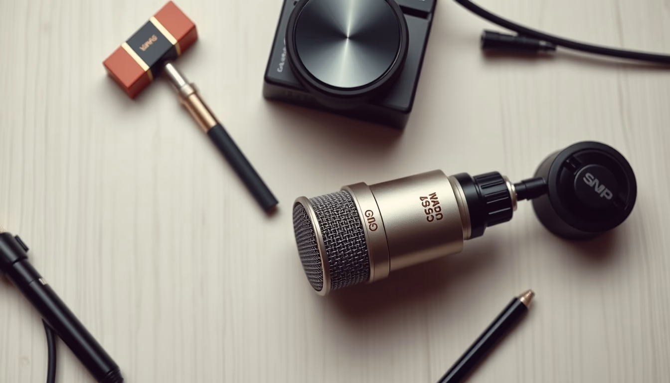 Sm58 microphone classic em estilo editorial