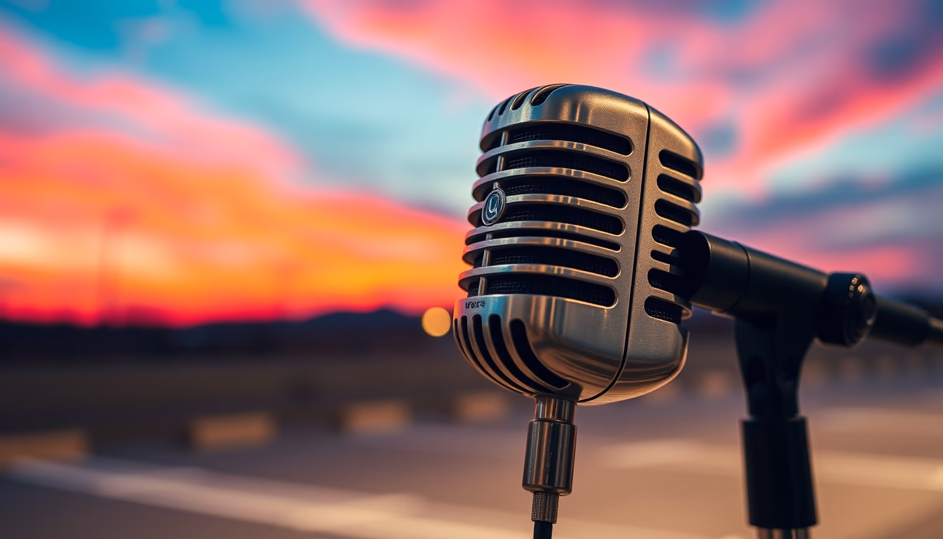 sm58 microphone classic in editorial style