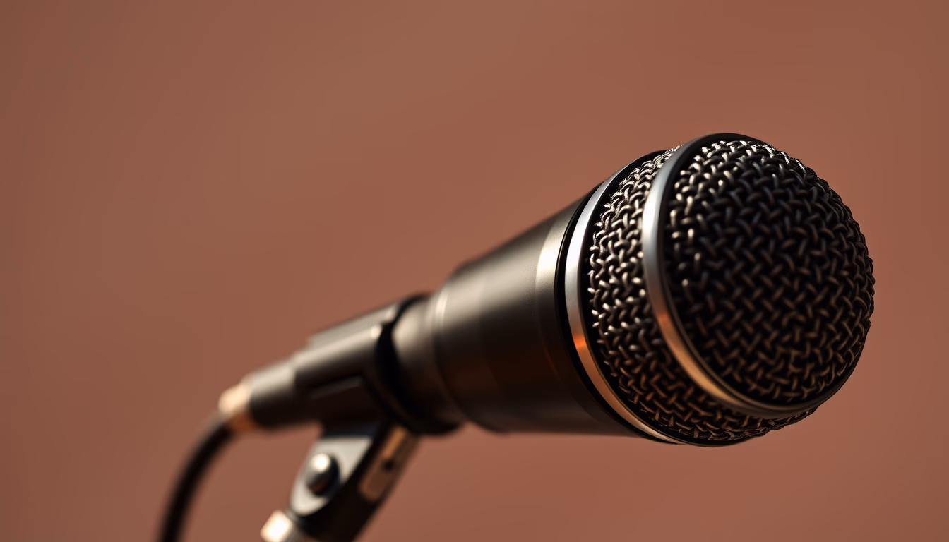 sm58 microphone classic in editorial style