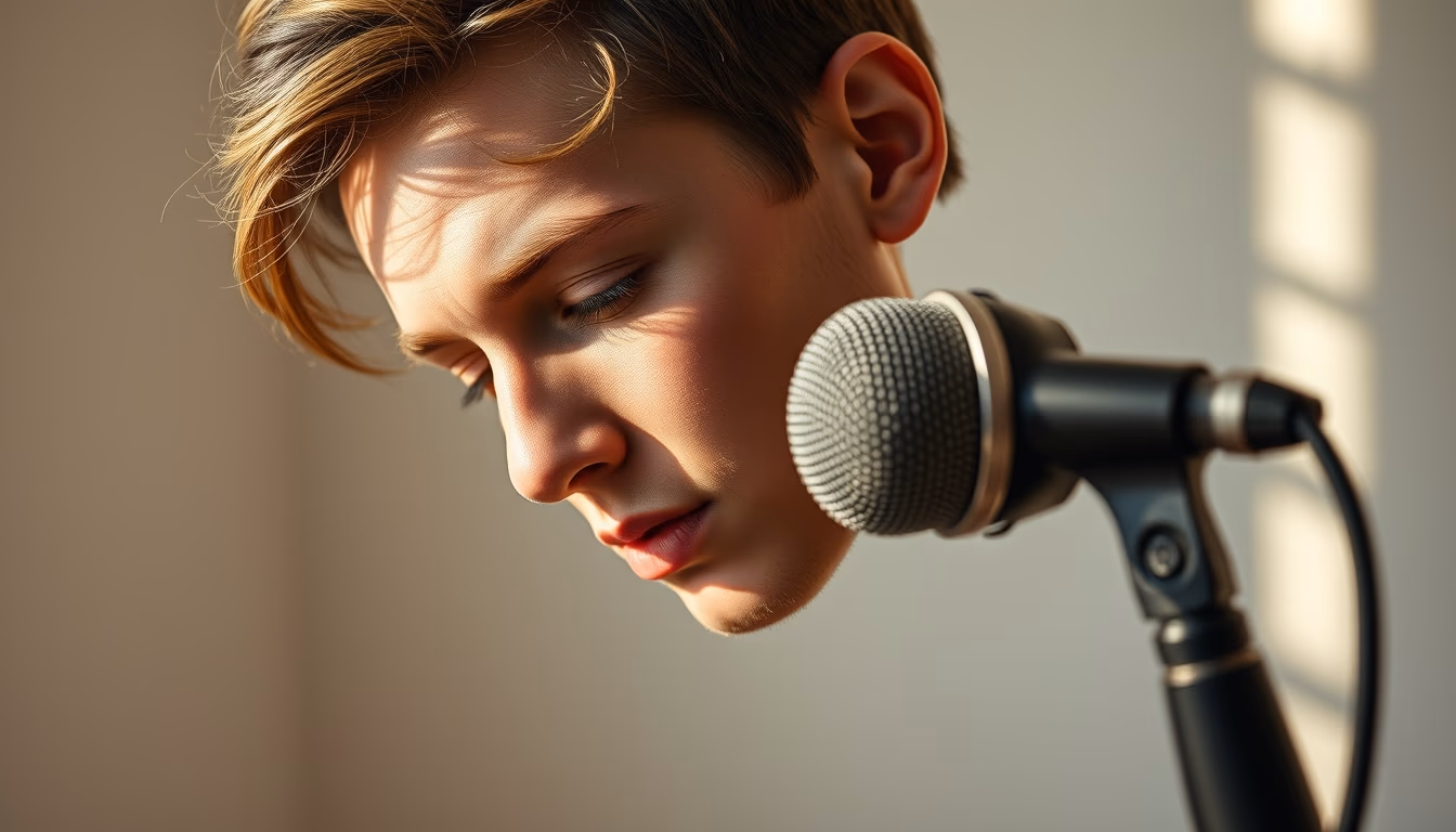 sm58 microphone classic in editorial style