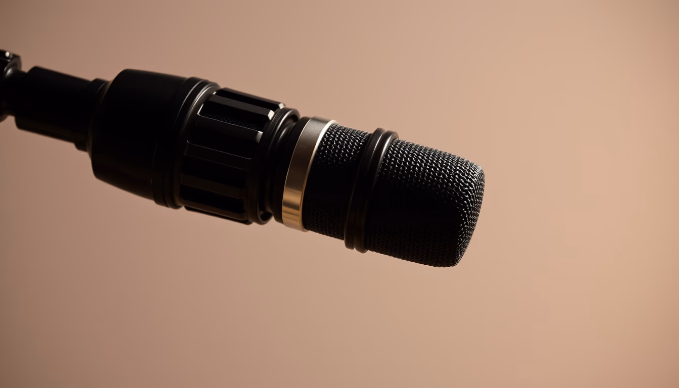 sm58 microphone classic in editorial style