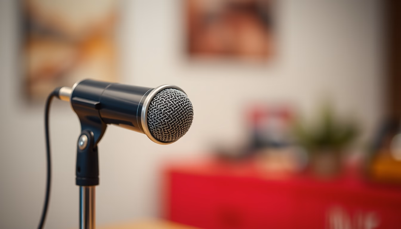 sm58 microphone classic in editorial style