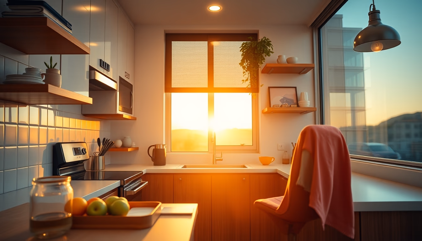 smart kitchen appliances in editorial style