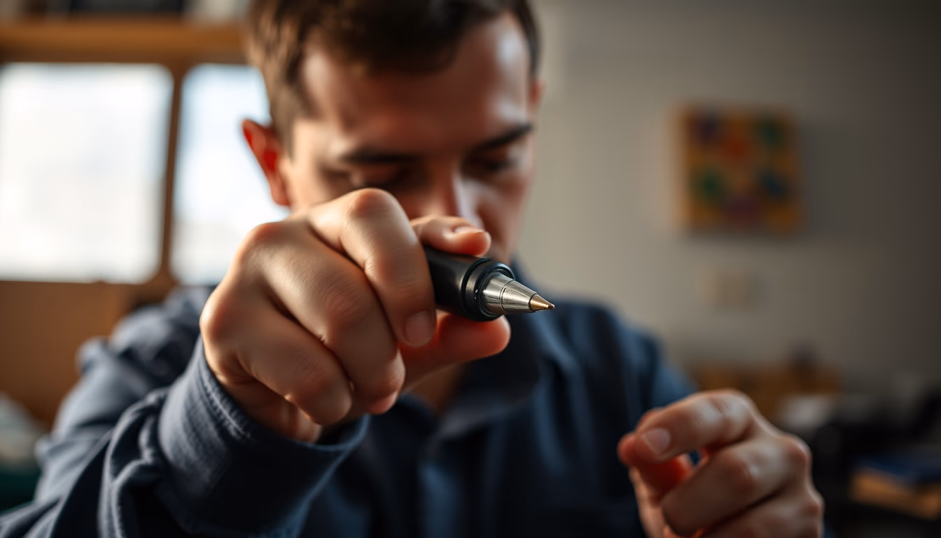 soldering iron tip in editorial style