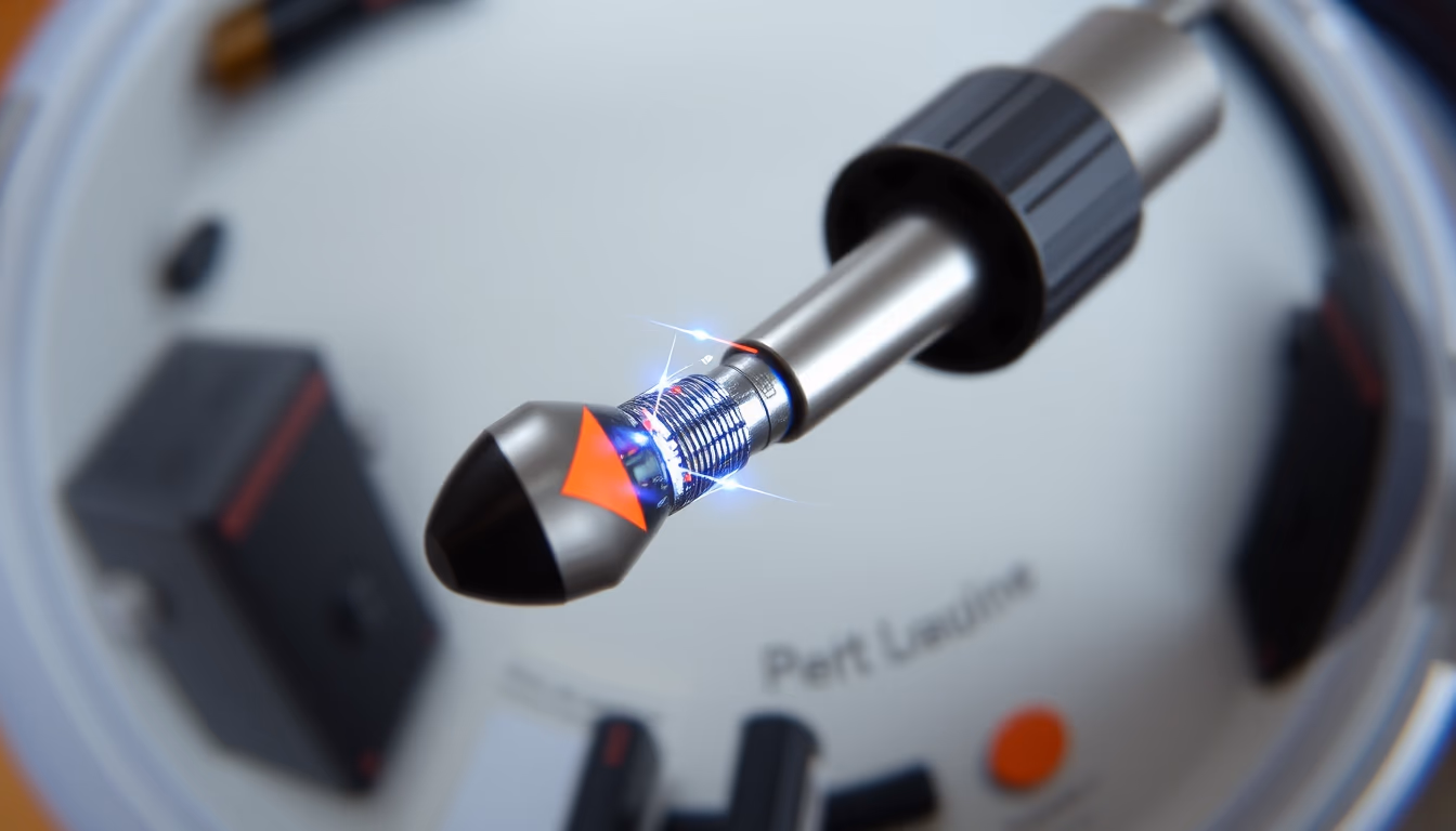 soldering iron tip in editorial style